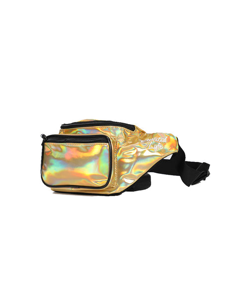 Gold holographic fanny discount pack